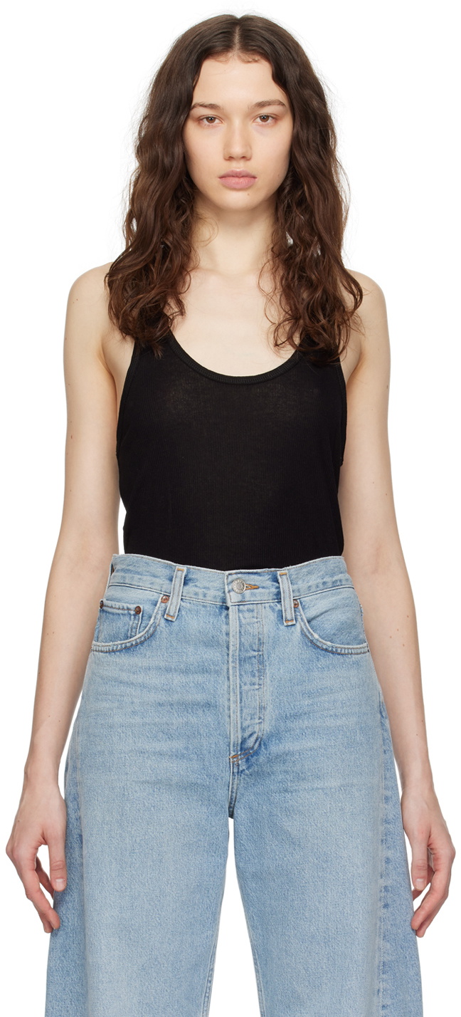 Agolde Tora Tank Bodysuit Black