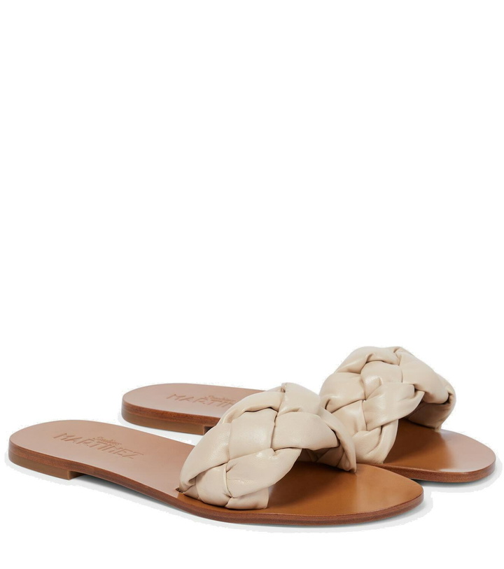 Photo: Souliers Martinez Pelota braided leather slides