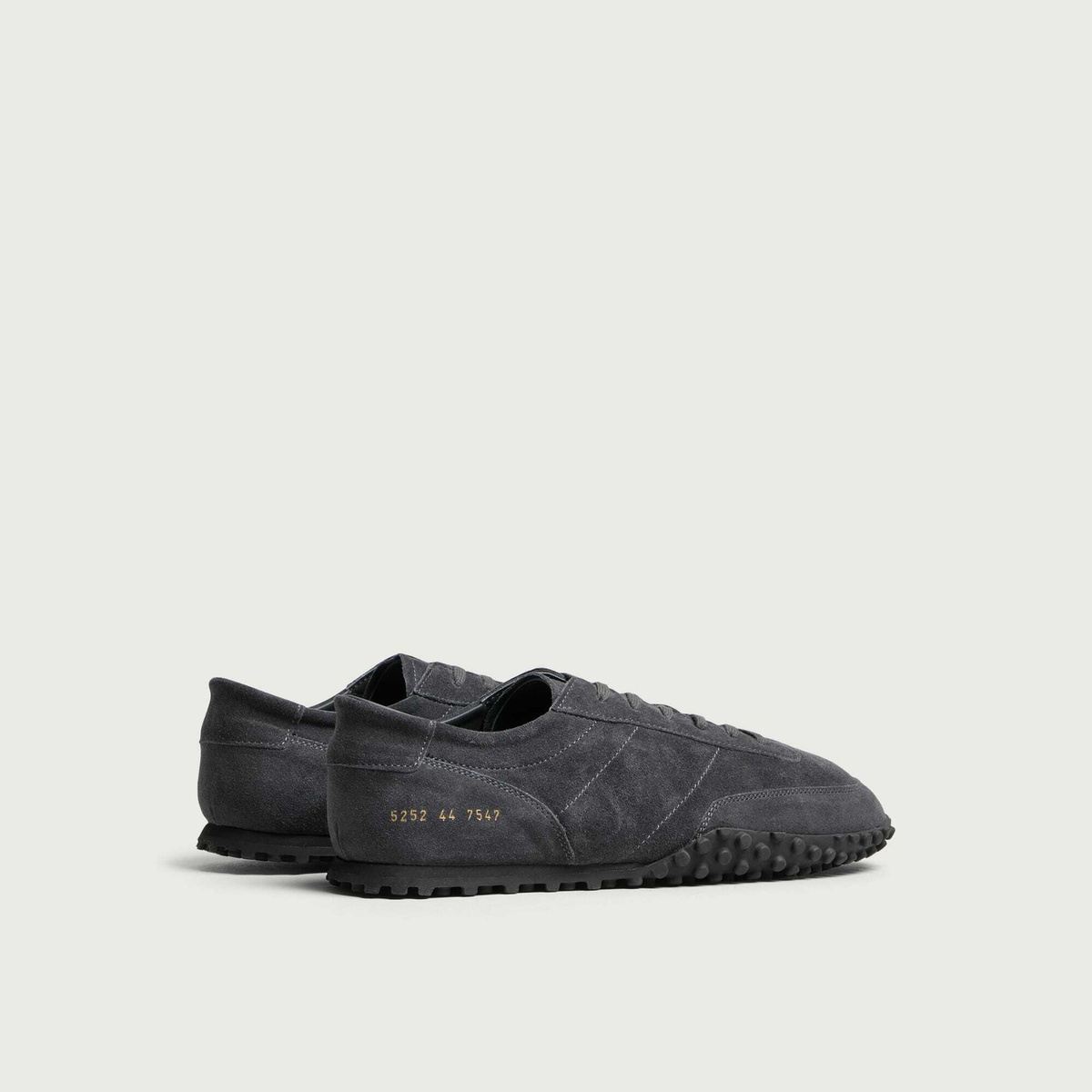 Common Projects Men's Minimal Runner Seventy Suede Sneaker in Off Black