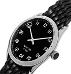 Tom Ford Timepieces - 002 38mm Stainless Steel and Braided Leather Watch - Black