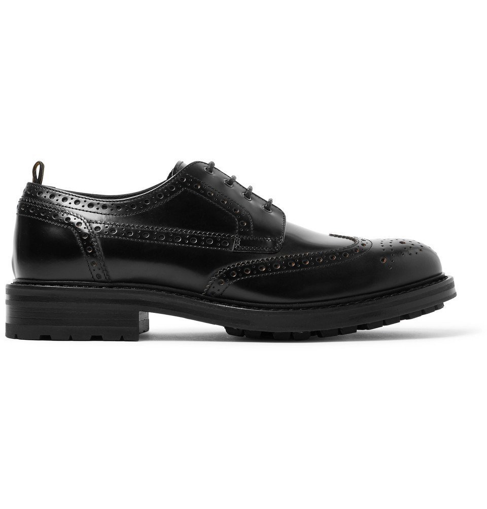 Dunhill - Country Leather Wingtip Brogues - Men - Black Dunhill