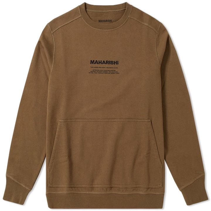 Photo: Maharishi Miltype Crew Neck Sweat