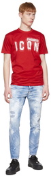 Dsquared2 Red Cotton T-Shirt