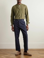 Massimo Alba - Noto2 Slim-Fit Grandad-Collar Cotton-Corduroy Shirt - Green