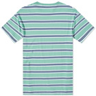Polo Ralph Lauren Men's Multi Striped T-Shirt in Haven Green Multi