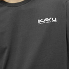 KAVU Men's Long Sleeve Etch Art T-Shirt in Black Licorice