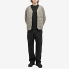 Snow Peak Men's Flexible Insulated Cardigan in Khaki