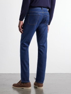 Canali - Slim-Fit Straight-Leg Jeans - Blue