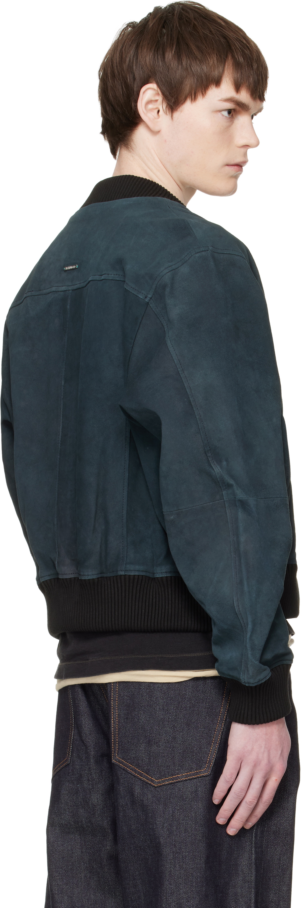 Deadwood Black Bofinger Suede Bomber Jacket