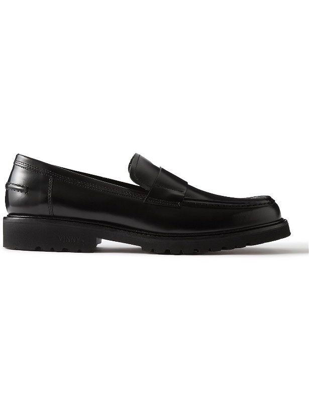 Photo: VINNY's - Belt Polished-Leather Loafers - Black