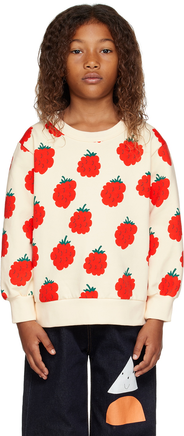 TINYCOTTONS Kids Off-White Raspberries Sweatshirt
