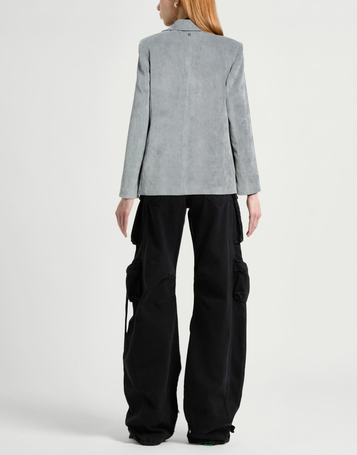 Manila Grace Womens Blazer in Grey