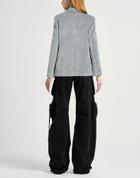 Manila Grace Womens Blazer in Grey