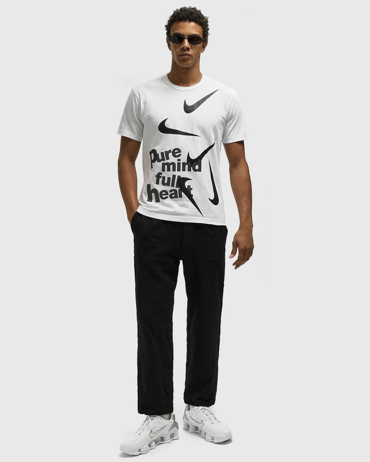Comme des Garçons Black X NIKE TEE White Mens Shortsleefe