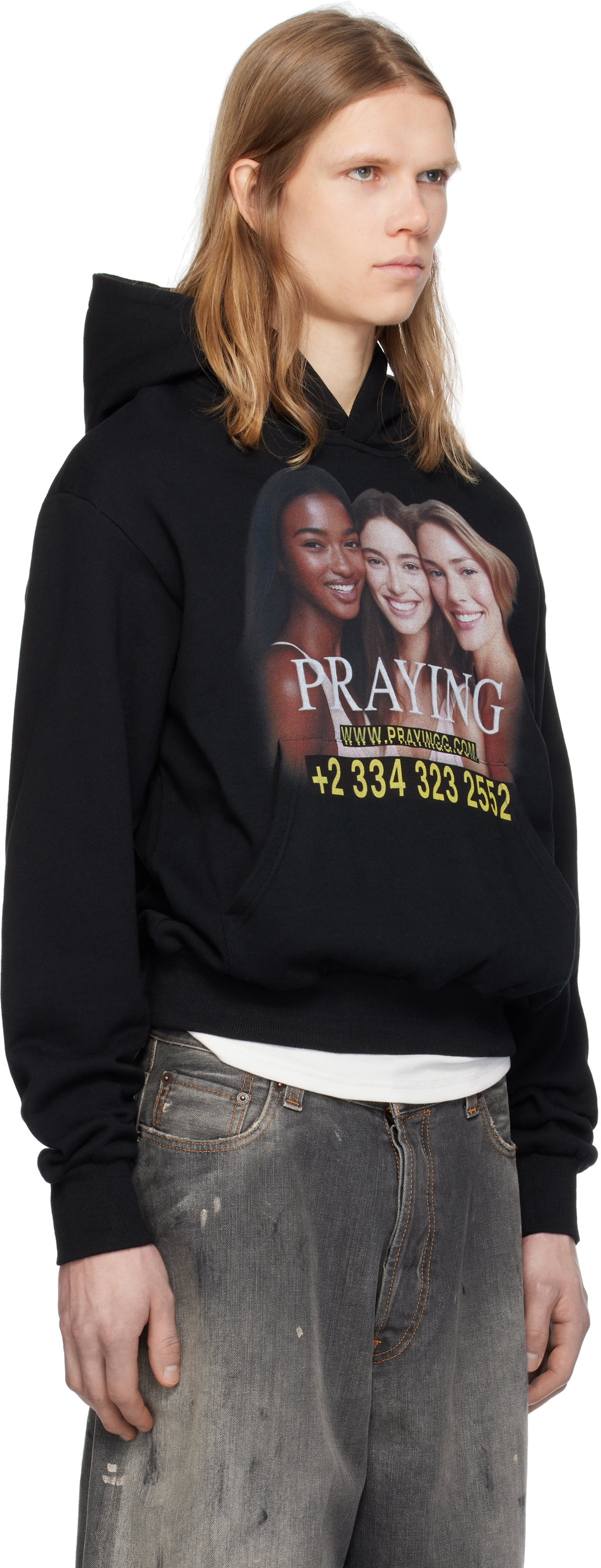 Praying Black 'AI Girls' Hoodie