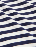 Brunello Cucinelli - Striped Cotton Sweater - Blue