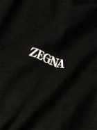 Zegna - Logo-Print TECHMERINO™ Wool Pyjama Set - Black