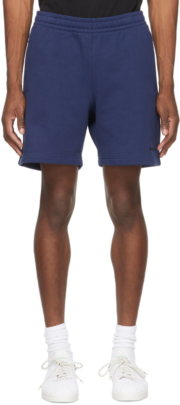 Photo: adidas Originals x Pharrell Williams Navy Basics Sweat Shorts