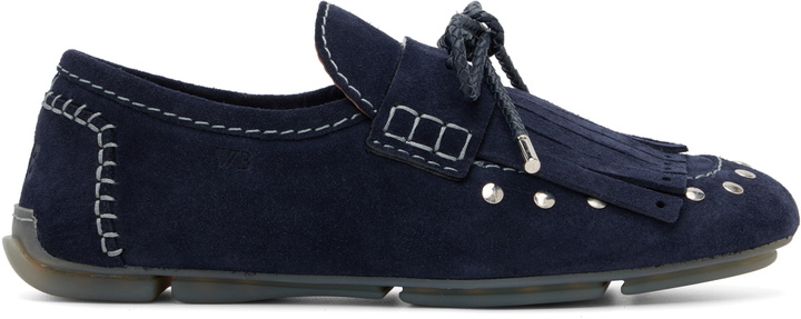 Photo: Wales Bonner Navy Montego Tasseled Loafers
