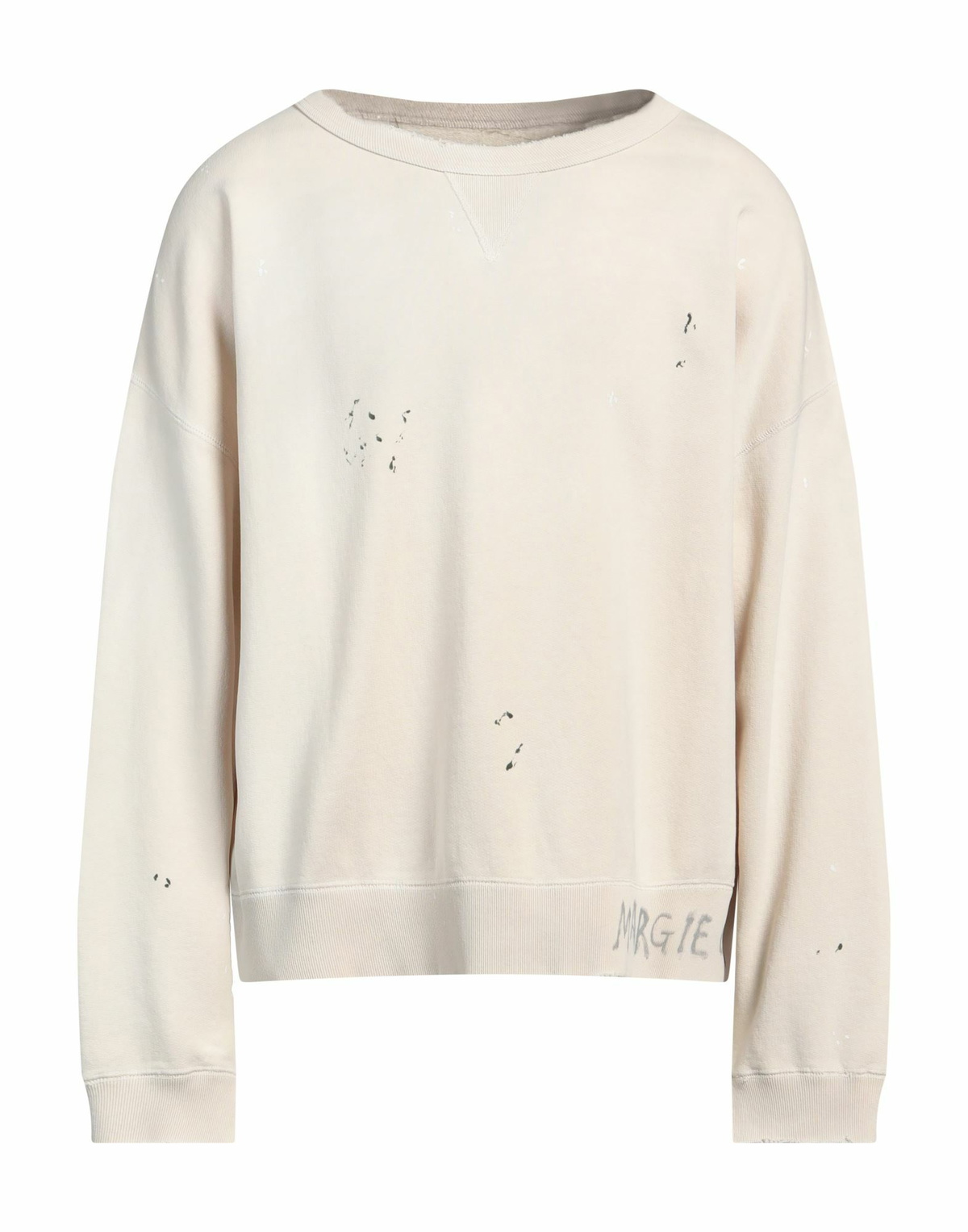 Maison Margiela Mens Sweatshirt in Off white