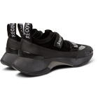 Palm Angels - Recovery Leather, Suede And Mesh Sneakers - Black