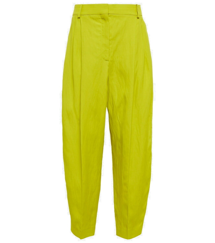 Photo: Stella McCartney - Pleated tapered linen-blend pants