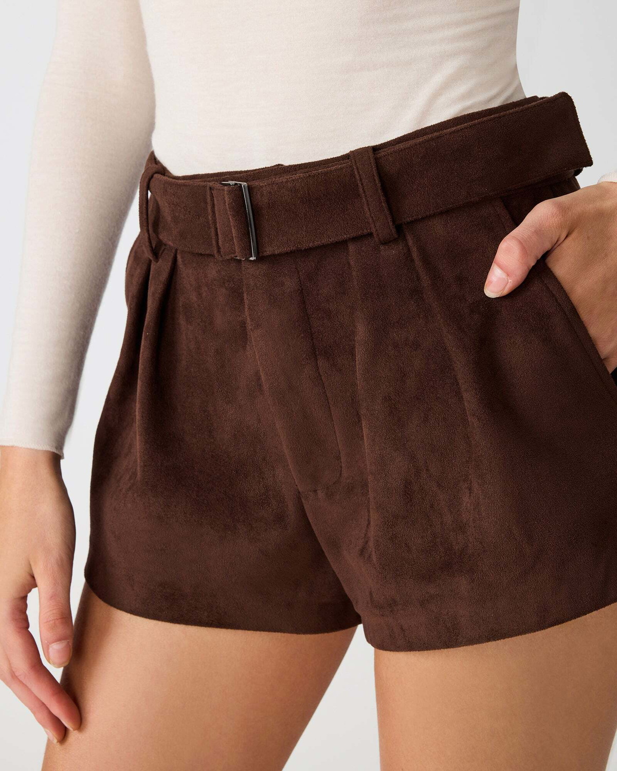 Steve Madden Evanda Shorts Dresses in Chocolate