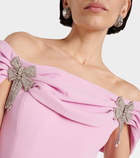 Rebecca Vallance Odetta embellished bow-detail minidress