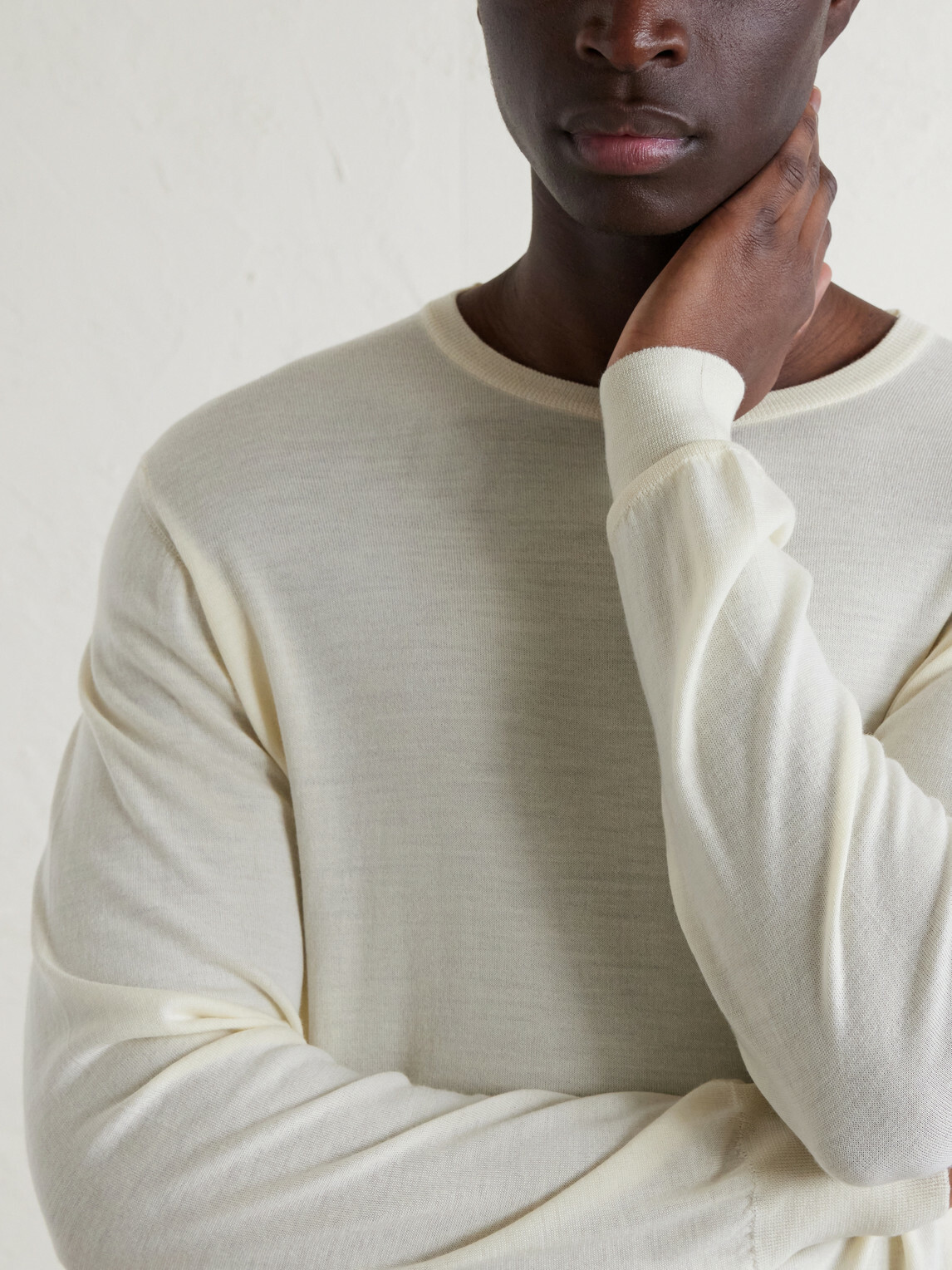 William Lockie - Merino Wool Sweater - Neutrals