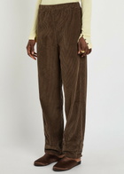 American Vintage Padow Straight-leg Corduroy Trousers Dark Brown