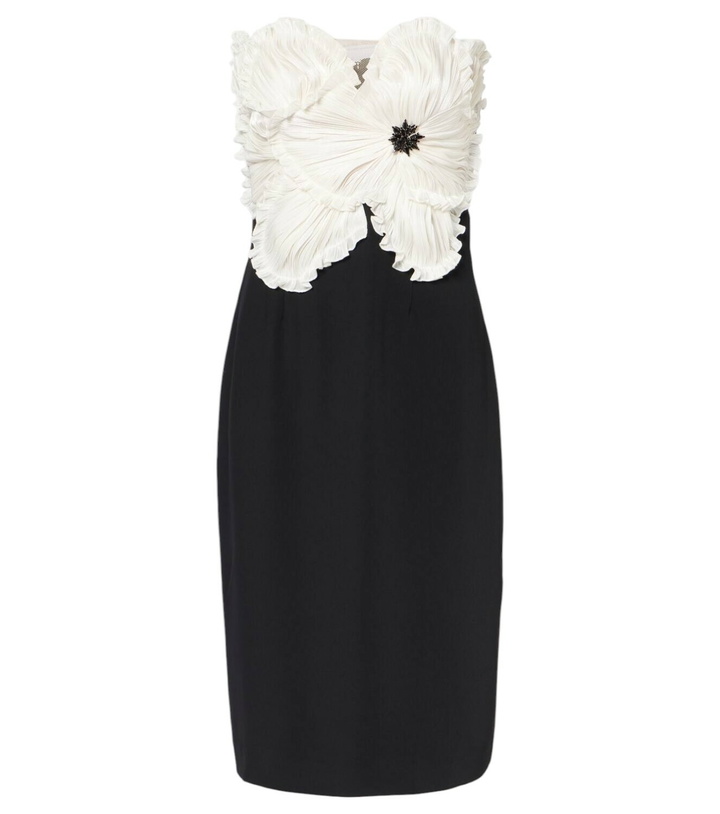 Photo: Costarellos Callula floral-appliqué embellished minidress