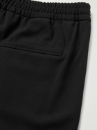 Zegna - Straight-Leg Pleated Twill Trousers - Black