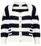 Alexander McQueen Striped wool-blend cardigan