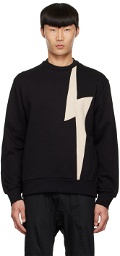 Neil Barrett Black Thunderbolt Sweatshirt