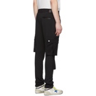 Amiri Black Sweat Cargo Trousers