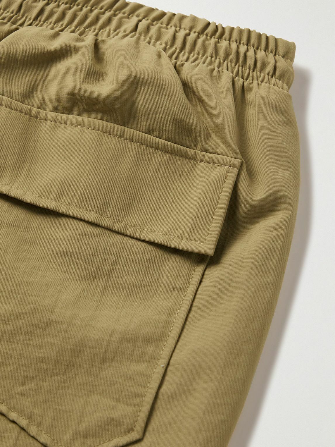 Rhude - Straight-Leg Logo-Print Nylon Drawstring Shorts - Brown