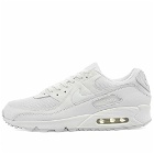 Nike Men's Air Max 90 Sneakers in White/Wolf Grey