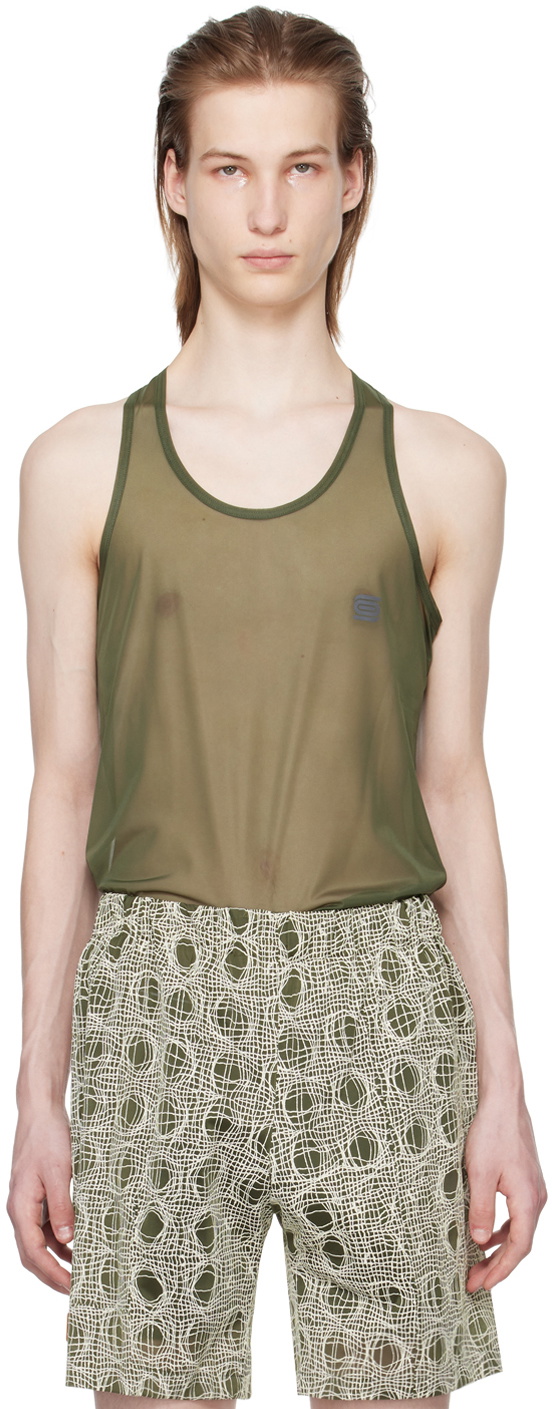 【ppi】olly shinder Olly Shinder White Upside Down Tank Top