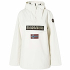Napapijri Women's Rainforest Nylon Windbreaker Jacket in White Whisper
