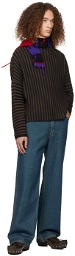 Eckhaus Latta Brown Keyboard Sweater