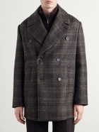 Barena - Double-Breasted Prince of Wales Wool-Blend Blouson Jacket - Brown