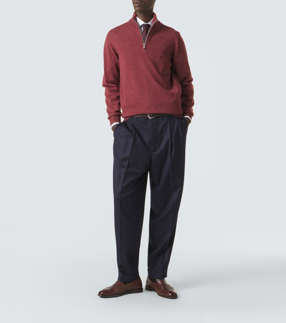 Brunello Cucinelli Cashmere half-zip sweater