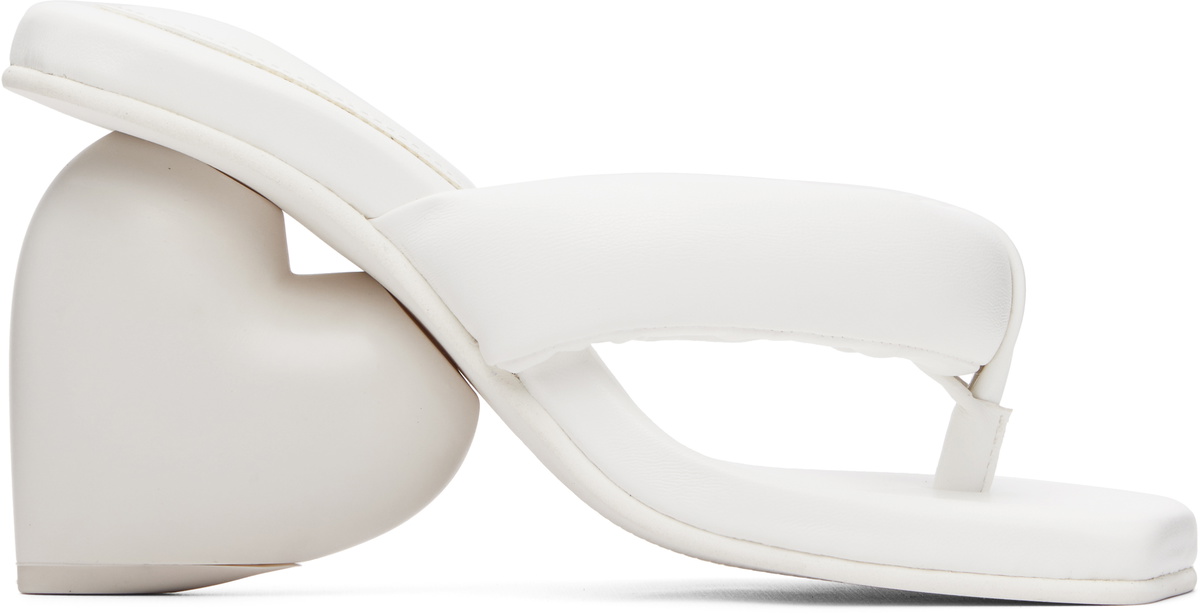 YUME YUME White Love Mule Sandals