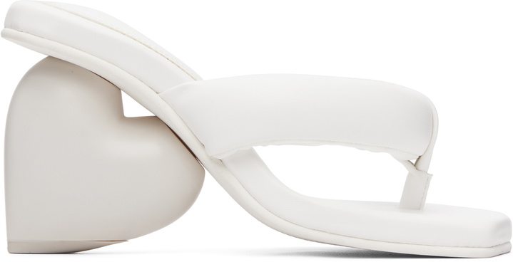 Photo: YUME YUME White Love Mule Sandals