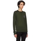 Balmain Green Badge Logo Sweater