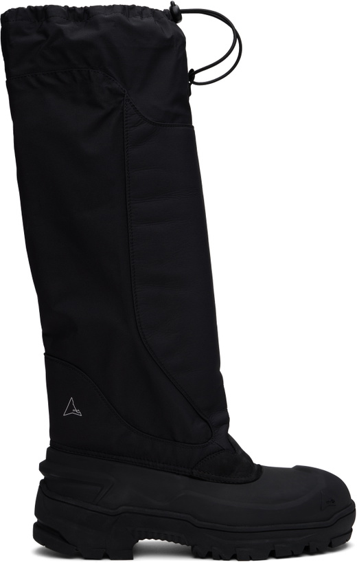 Photo: ROA Black Rubber Tall Boots