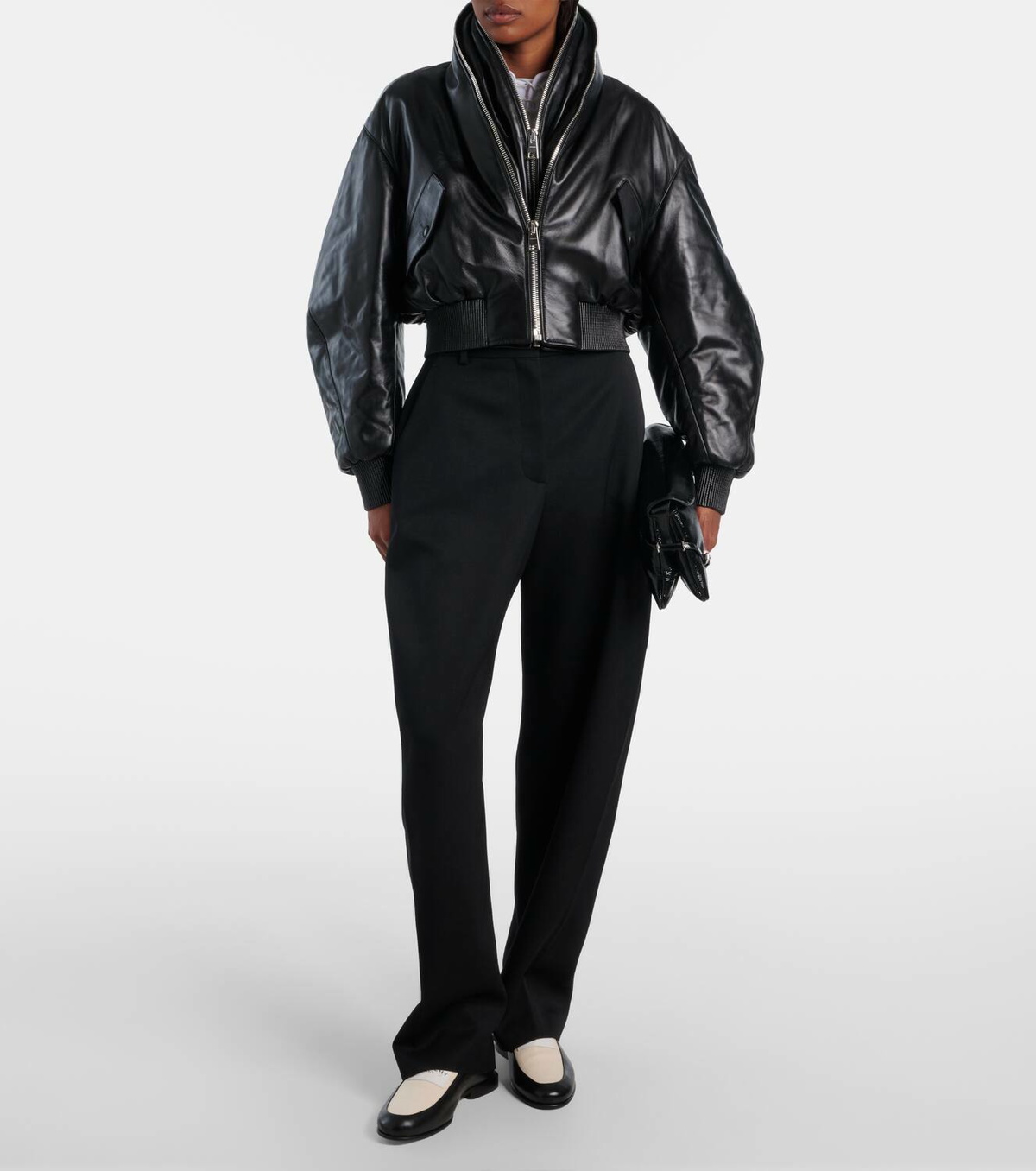Givenchy Leather bomber jacket
