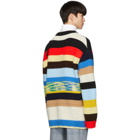 Calvin Klein 205W39NYC Multicolor Irregular Striped Sweater