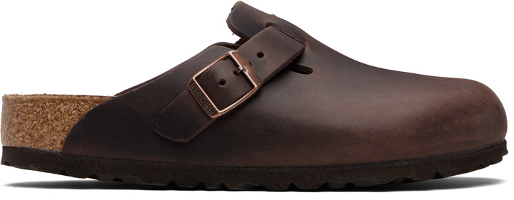 Photo: Birkenstock Brown Regular Boston Oiled Leather Slip-on Loafers