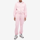 Patta Women's Femme Basic Cropped Zip Up Hooded Sweater in Cradle Pink